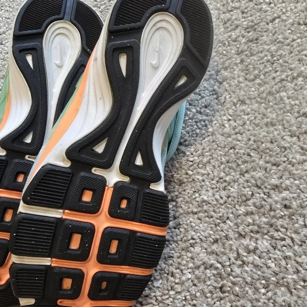 Nike Teal and Orange Athletic Shoes